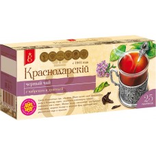Купить Чай черный ВЕКА Краснодарский с 1901 года с чабрецом и душицей, 25пак, Россия, 25 пак в Ленте