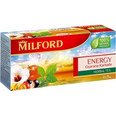 Купить Чай травяной MILFORD Energy листовой, 40г, Россия, 40 г в Ленте