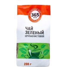 Купить Чай зеленый 365 ДНЕЙ байховый листовой, 200г, Россия, 200 г в Ленте