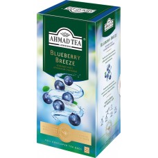 Чай зеленый AHMAD TEA Блуберри Бриз к/уп, Россия, 25 пак
