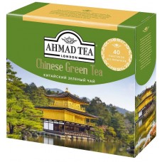 Купить Чай зеленый AHMAD TEA Китайский, без ярлыков, 40пак, Россия, 40 пак в Ленте
