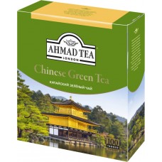 Купить Чай зеленый AHMAD TEA Китайский пакетики с ярлычками к/уп, Россия, 100 пак в Ленте