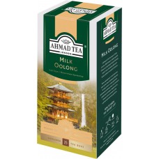 Чай зеленый AHMAD TEA Милк Улун с ароматом молока оолонг к/уп, Россия, 25 пак