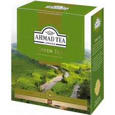 Купить Чай зеленый AHMAD TEA Пакетики с ярл. к/уп, Россия, 100 пак в Ленте