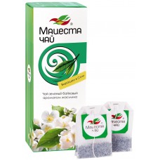 Купить Чай зеленый МАЦЕСТА байховый с ароматом жасмина, 25пак, Россия, 25 пак в Ленте