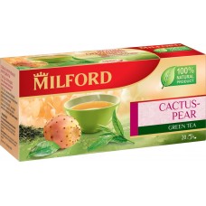 Чай зеленый MILFORD Ягода опунция с кактусом, 20пак, Россия, 20 пак