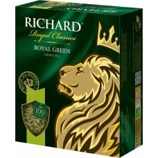 Купить Чай зеленый RICHARD Royal Green Китайский байховый, 100пак, Россия, 100 пак в Ленте