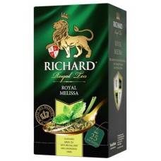 Чай зеленый RICHARD Royal Melissa с мятой и цедрой, 25пак, Россия, 25 пак