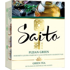 Купить Чай зеленый SAITO Fujian Green, 100пак, Россия, 100 пак в Ленте
