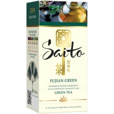 Купить Чай зеленый SAITO Fujian Green, 25пак, Россия, 25 пак в Ленте