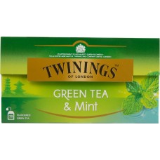 Купить Чай зеленый TWININGS с ароматом мяты, 25пак, Польша, 25 пак в Ленте