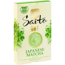 Чай зелёный SAITO Japanese matcha к/уп, Россия, 10 пак