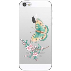 Купить Чехол DEPPA д/iPhone 5/5S/SE Бабочка+веточка 900166, Россия в Ленте