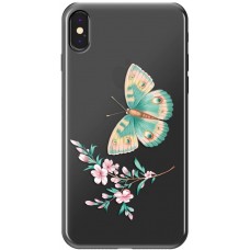 Купить Чехол DEPPA д/iPhone X/XS Бабочка+веточка 900169, Россия в Ленте