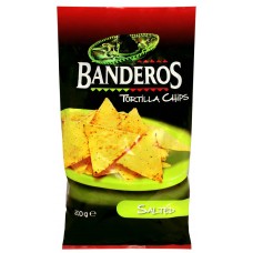 Чипсы BANDEROS кукурузные с солью, Бельгия, 200 г