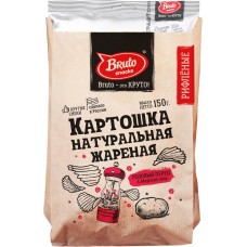 Чипсы картофельные BRUTO с морской солью и смесью перцев, Россия, 150 г