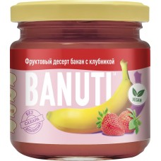 Купить Десерт фруктовый BANUTI Банан с клубникой, 200г, Россия, 200 г в Ленте