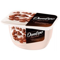 Десерт творожный ДАНИССИМО с хрустящими шариками в шоколаде 7,2%, без змж, 130г, Россия, 130 г