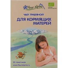 Детское питание чай FLEUR ALPINE Organic д/кормящих матерей, Чехия, 30 г