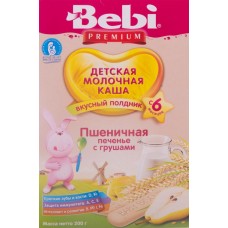 Детское питание каша BEBI Premium д/полдника Печенье с грушей с 6 мес, Словения, 200 г