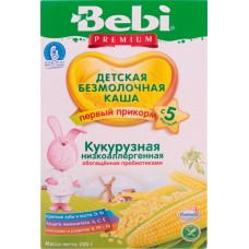 Детское питание каша BEBI Premium Кукурузная низкоаллерг.с пребиотик.б/молочн.с 5мес, Словения, 200 г