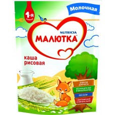 Детское питание каша МАЛЮТКА молочная рисовая с 4 мес, Россия, 220 г