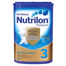Детское питание молочко NUTRILON Premium 3 с 12 мес картон, Нидерланды, 800 г