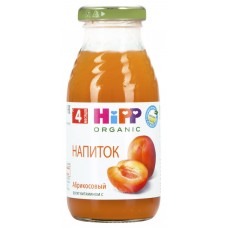 Детское питание напиток HIPP абрикосовый с 4 мес ст/б, Россия, 200 мл