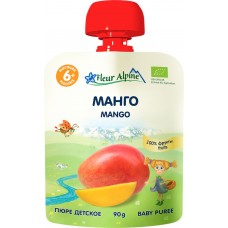 Детское питание пюре FLEUR ALPINE манго с 6 мес м/у, Великобритания, 90 г