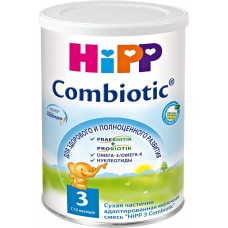 Детское питание смесь HIPP 3 Combiotic сухая молочная  с 12 мес ж/б, Германия, 350 г