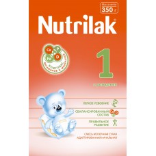 Детское питание смесь NUTRILAK 1 с 0 мес картон, Россия, 350 г