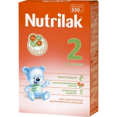 Купить Детское питание смесь NUTRILAK 2 c 6 мес картон, Россия, 350 г в Ленте