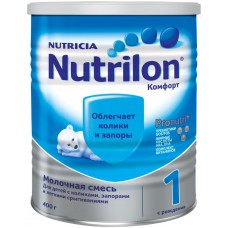 Детское питание смесь NUTRILON 1 Комфорт с 0 мес ж/б, Нидерланды, 400 г