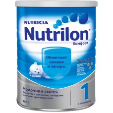 Детское питание смесь NUTRILON 1 Комфорт с 0 мес ж/б, Нидерланды, 900 г
