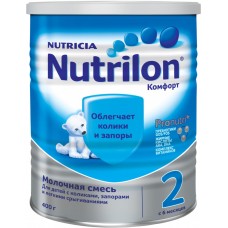 Детское питание смесь NUTRILON 2 Комфорт с 6 мес ж/б, Нидерланды, 400 г