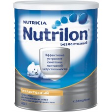 Детское питание смесь NUTRILON Безлактозный с 0 мес ж/б, Нидерланды, 400 г