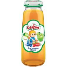 Купить Детское питание сок СПЕЛЕНОК зеленое яблоко ст/б, Россия, 200 мл в Ленте