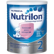 Детское питание заменитель молока NUTRILON 2  Гипоаллергенный с 6 мес ж/б, Нидерланды, 400 г