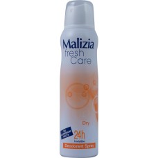 Дезодорант-антиперспирант спрей MALIZIA Fresh Care Dry, 150мл, Италия, 150 мл