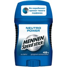 Дезодорант-антиперспирант стик мужской MENNEN SPEED STICK Neutro Power, 50г, США, 50 г