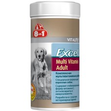 Купить Добавка для взрослых собак 8IN1 Excel мультивитамины в таблетках, 70шт, Германия, 70 таб в Ленте