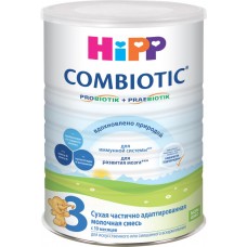 Д/п смесь HIPP 3 Combiotic сух. молоч. с 12 мес ж/б, Германия, 800 г