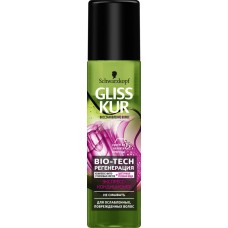 Экспресс-кондиционер для волос GLISS KUR Bio-tech Регенерация, 200мл, Словения, 200 мл