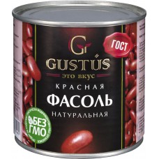 Фасоль красная GUSTUS натуральная, 400г, Россия, 400 г