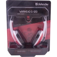 Гарнитура DEFENDER Warhead G-120 игровая черно-оранжевая кабель, 2м, Китай