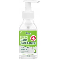 Купить Гель антисептический для рук 7DAYS Fresh Hand Sanitaizer с алоэ, 100мл, Россия, 100 мл в Ленте
