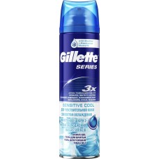 Гель для бритья GILLETTE Series Sensitive Cool, для чувствительной кожи, 200мл, Великобритания, 200 мл