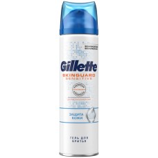 Гель для бритья GILLETTE SkinGuard Sensitive с экстрактом алоэ, для чувствительной кожи, 200мл, Великобритания, 200 мл