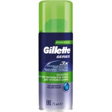 Гель для бритья GILLETTE TGS Tgs Sensitive Skin Алоэ, Великобритания, 75 мл