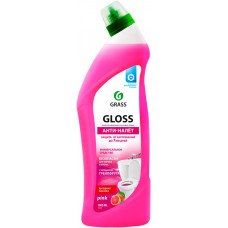 Купить Гель для чистки ванной комнаты и туалета GLOSS Анти-налет Pink, 1л, Россия, 1000 мл в Ленте